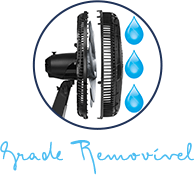 Grade Removível - Mais fácil de limpar