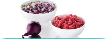 potes com alimentos triturados