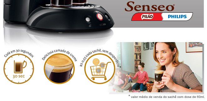 Cafeteira Senseo Preta HD7811