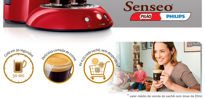Cafeteira Senseo Vermelha HD7811