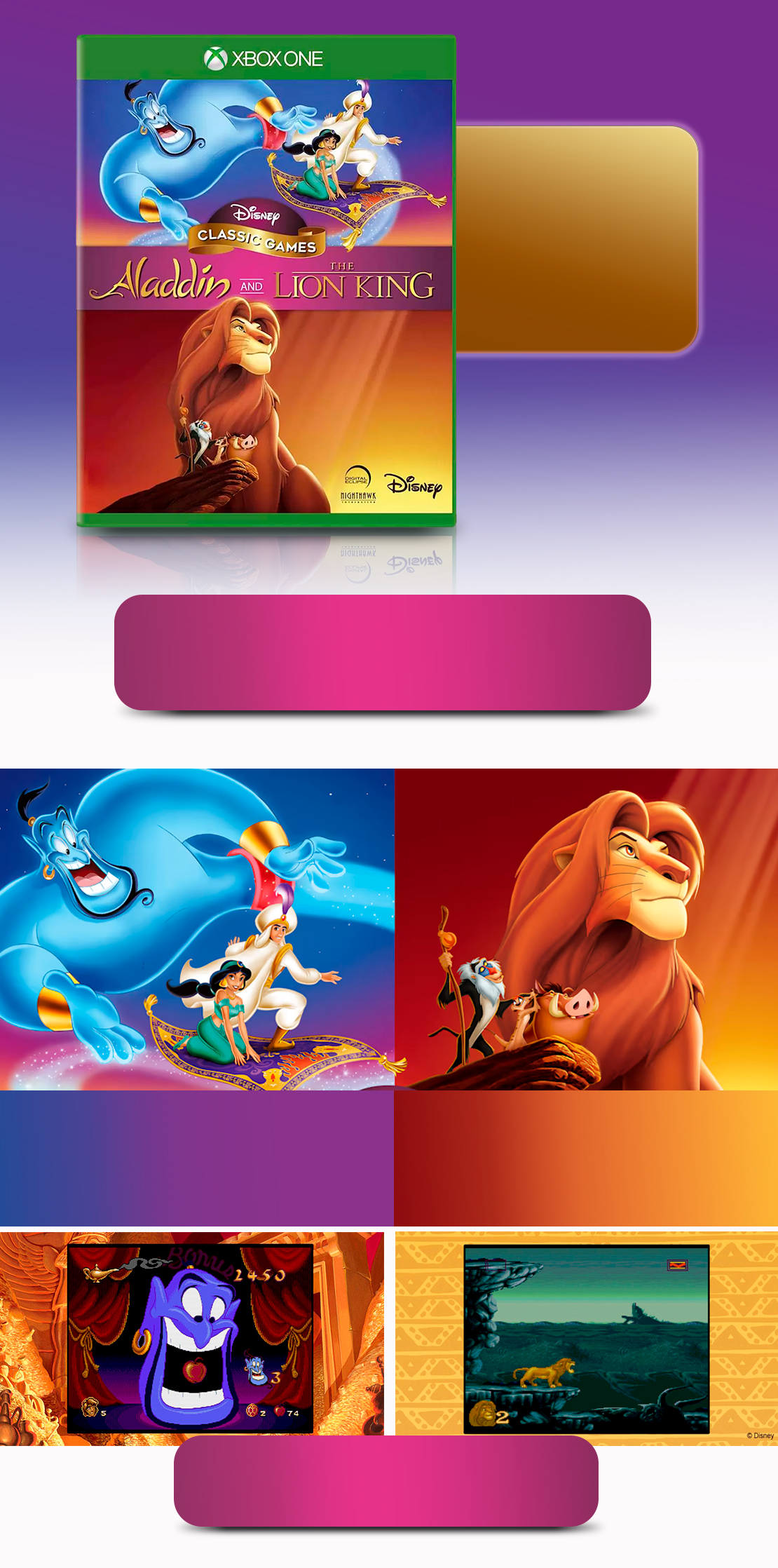 Disney Classic Games: Aladdin and the Lion King - para Xbox One