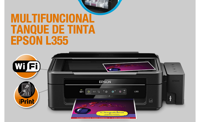 Multifuncional Tanque de tinta Epson L355
