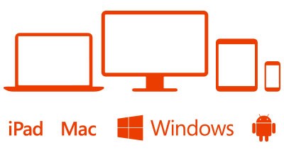 Instale em vários dispositivos