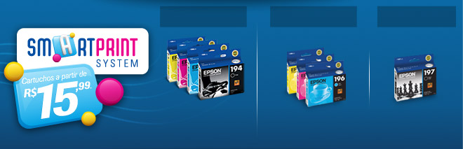 Smart Print system | Cartuchos a partir de R$15,99