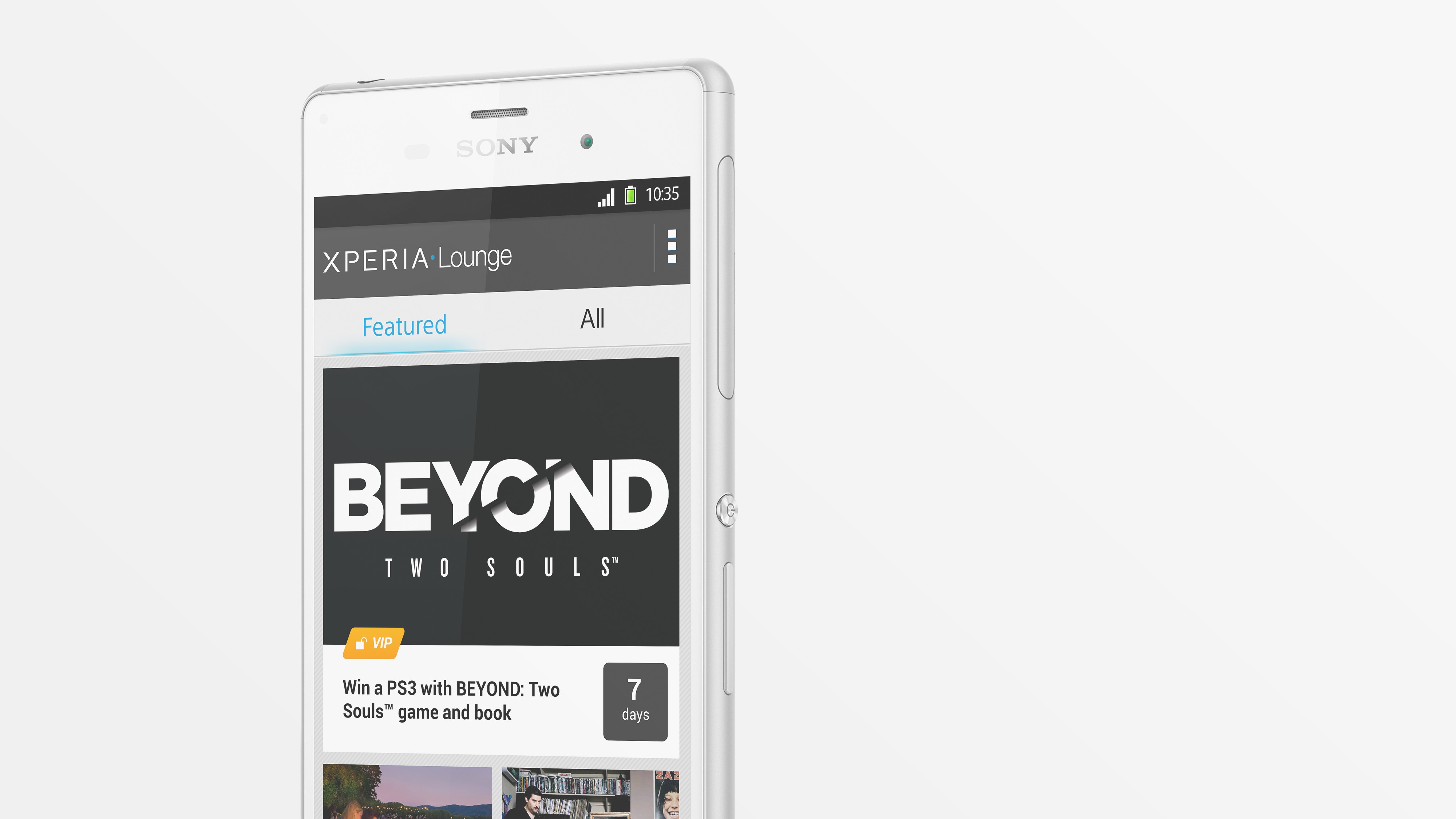 O theProductName vem pré-carregado com o aplicativo Xperia Lounge, cheio de ofertas