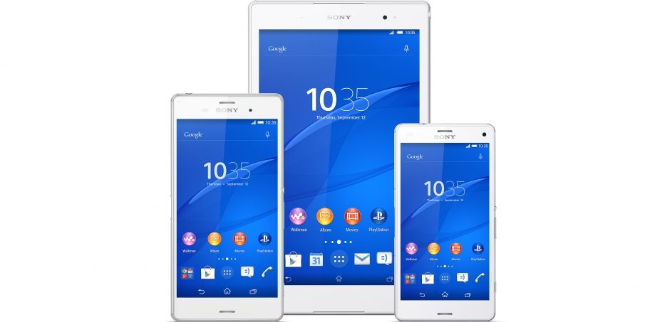 Xperia Z3, Xperia Z3 Compact e Xperia Z3 Tablet Compact