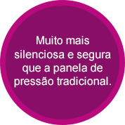 Muito mais silenciosa e segura que a panela de pressão tradicional