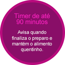 Timer de até 90 minutos