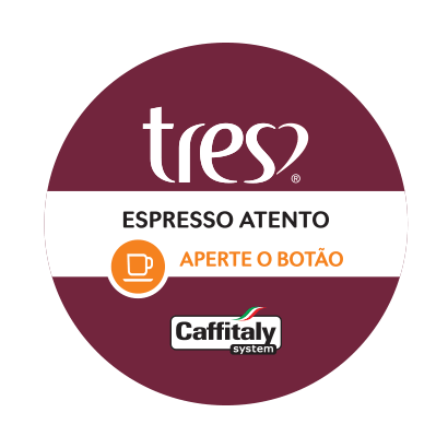 Cafeteira TRES e produtos da 3 Corações