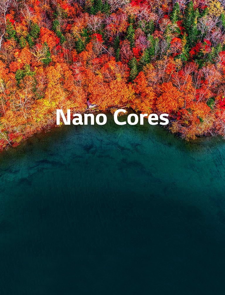 Cores avançadas com tecnologia NanoCell