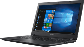 Visão frente Notebook Aspire A315-51-347W
