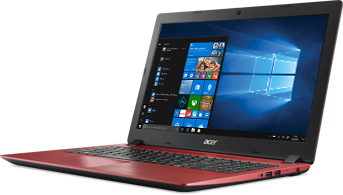 Visão frente Notebook Aspire A315-51-50LA