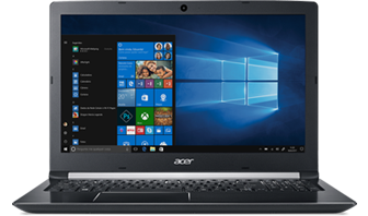 Visão trás Notebook a515-51g- 5440