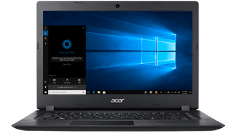 Visão trás Notebook Aspire A315-51-34y4