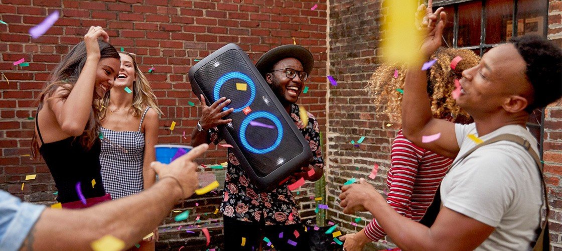 Caixa de Som JBL Partybox 300 Com Bluetooth e Show de Luzes