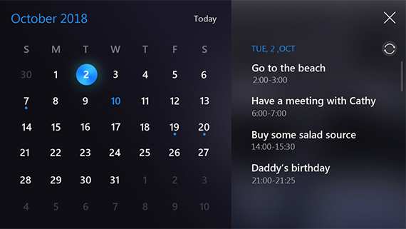 Display Calendar