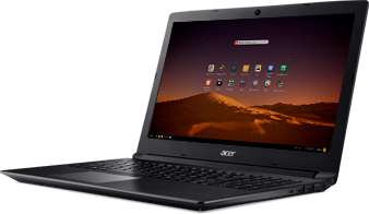 Visão lado Notebook Aspire 3 A315-53-57G3