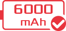 Bateria de 6000 mAh