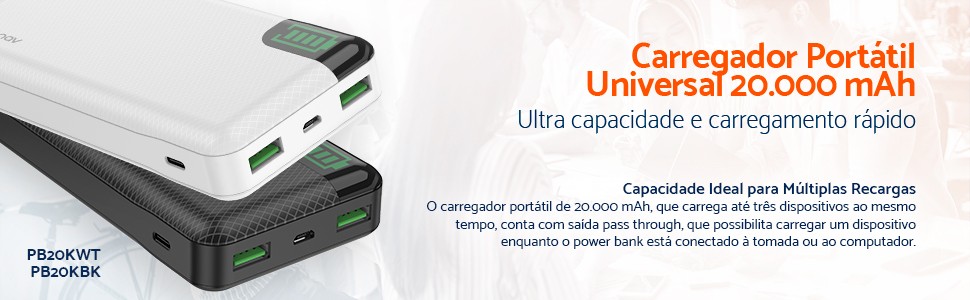 Carregador Portátil Geonav - PB20K