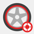 Encaixe perfeito do pneu na roda