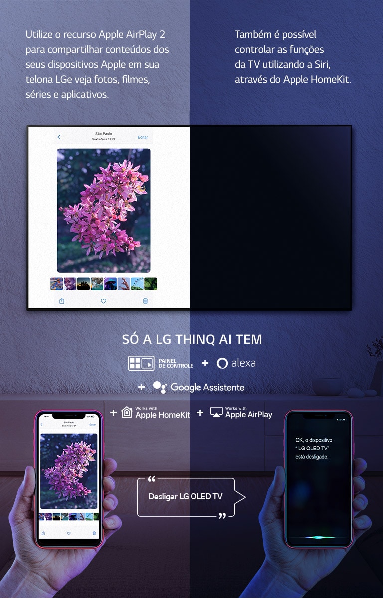Só a LG ThinQ AI tem Só a LG ThinQ AI tem