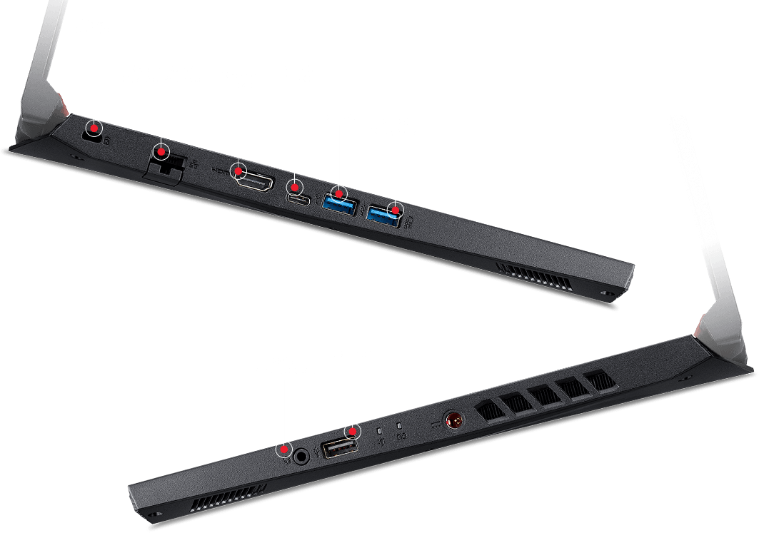 Laterais do Notebook Acer Aspire Nitro 5