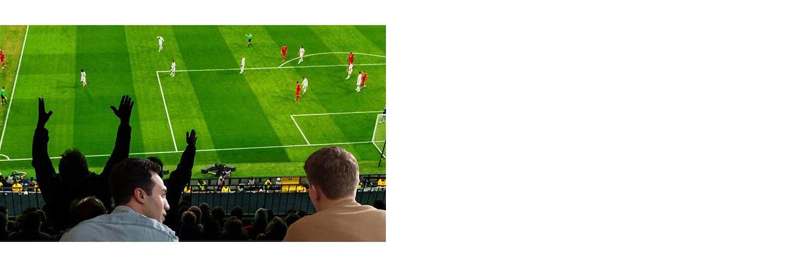 Sinta-se em um estádio de verdade