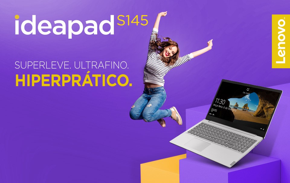 Notebook Lenovo Ideapad S145 82DJ0003BR Intel Core - i5 8GB 256GB