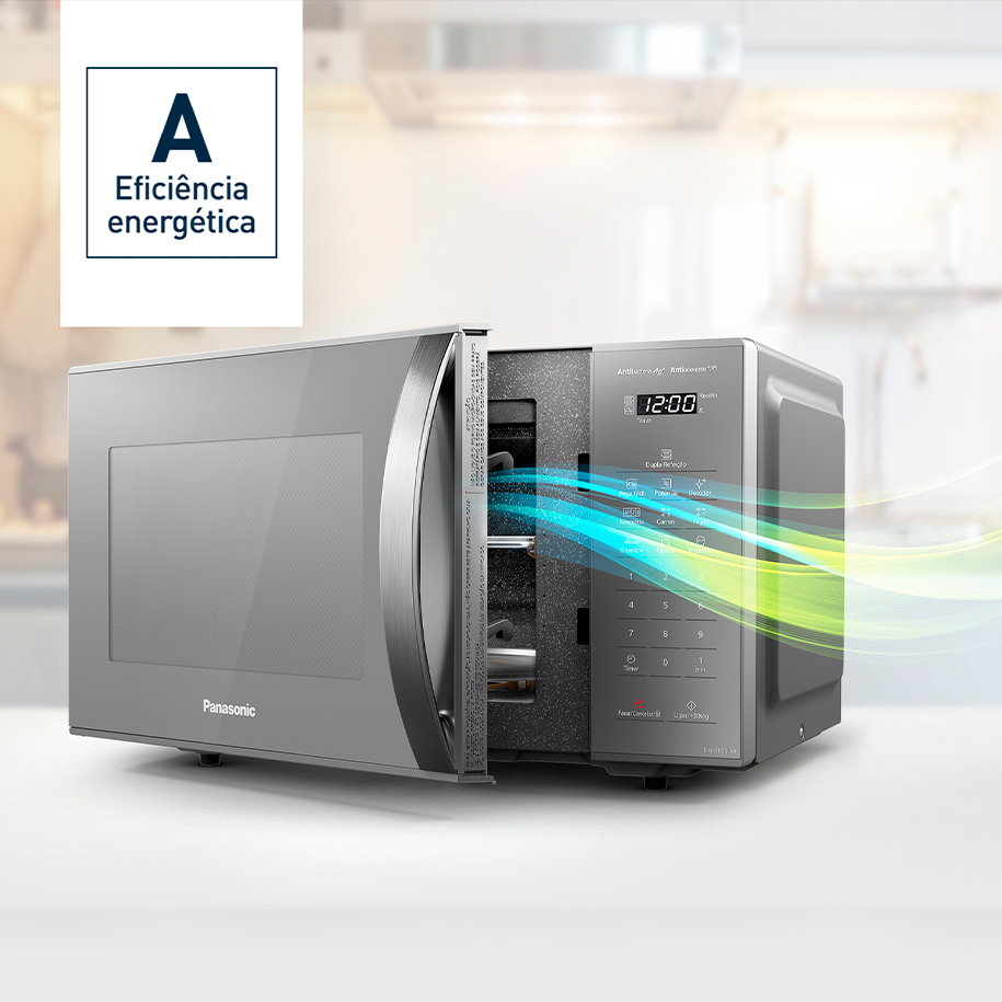 Micro-ondas Panasonic 27L Cinza NN-ST55LMRUK - Micro-ondas