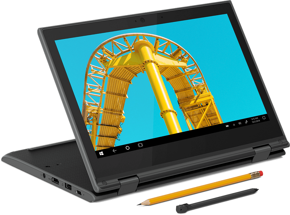 Chromebook 2 em 1 Lenovo 300E Intel Celeron - 4GB 32GB eMMC