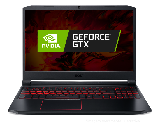 Notebook Acer Aspire Nitro 5 com logo Nvidia® GeForce® GTX