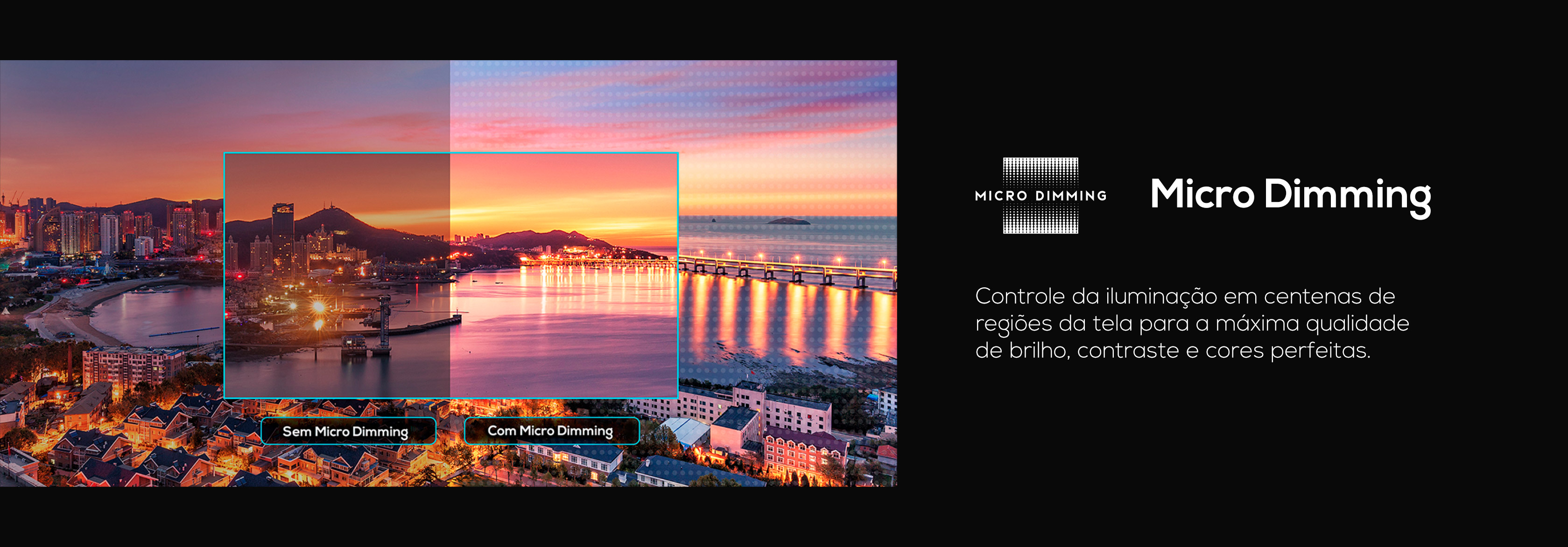 imagem micro dimming TCL TV S615