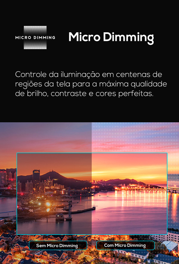 imagem micro dimming TCL TV S615