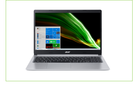 Visão traseira Notebook A515-54-59BU