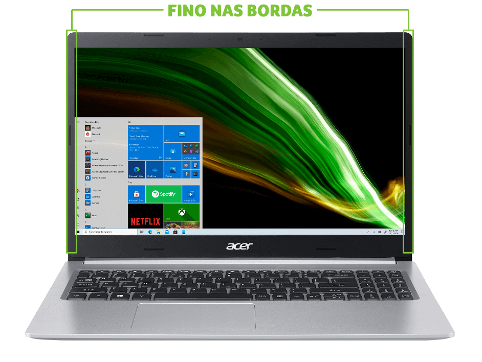 Tela do notebook A515-54-59BU