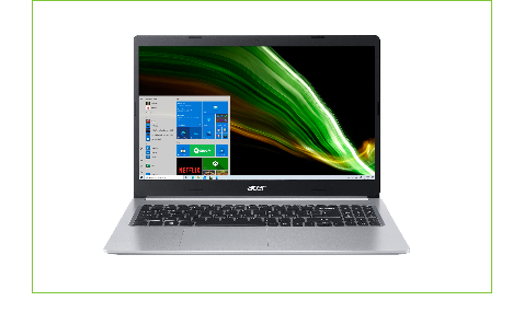 Visão traseira Notebook A515-54G-59KV