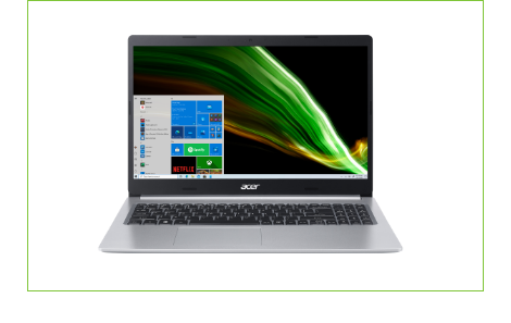 Visão traseira Notebook A515-54G-71WN