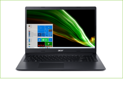 Visão traseira Notebook