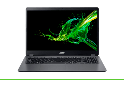 Visão traseira Notebook