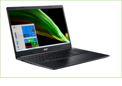 Visão frente Notebook A515-54-55L0