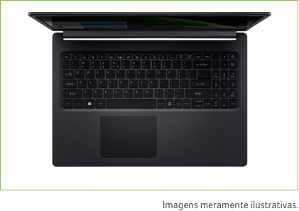 Visão superior Notebook A515-54-55L0