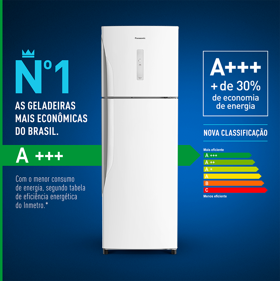 Geladeira Panasonic BT41 Dúplex Frost Free Turbo freezer Panasonic