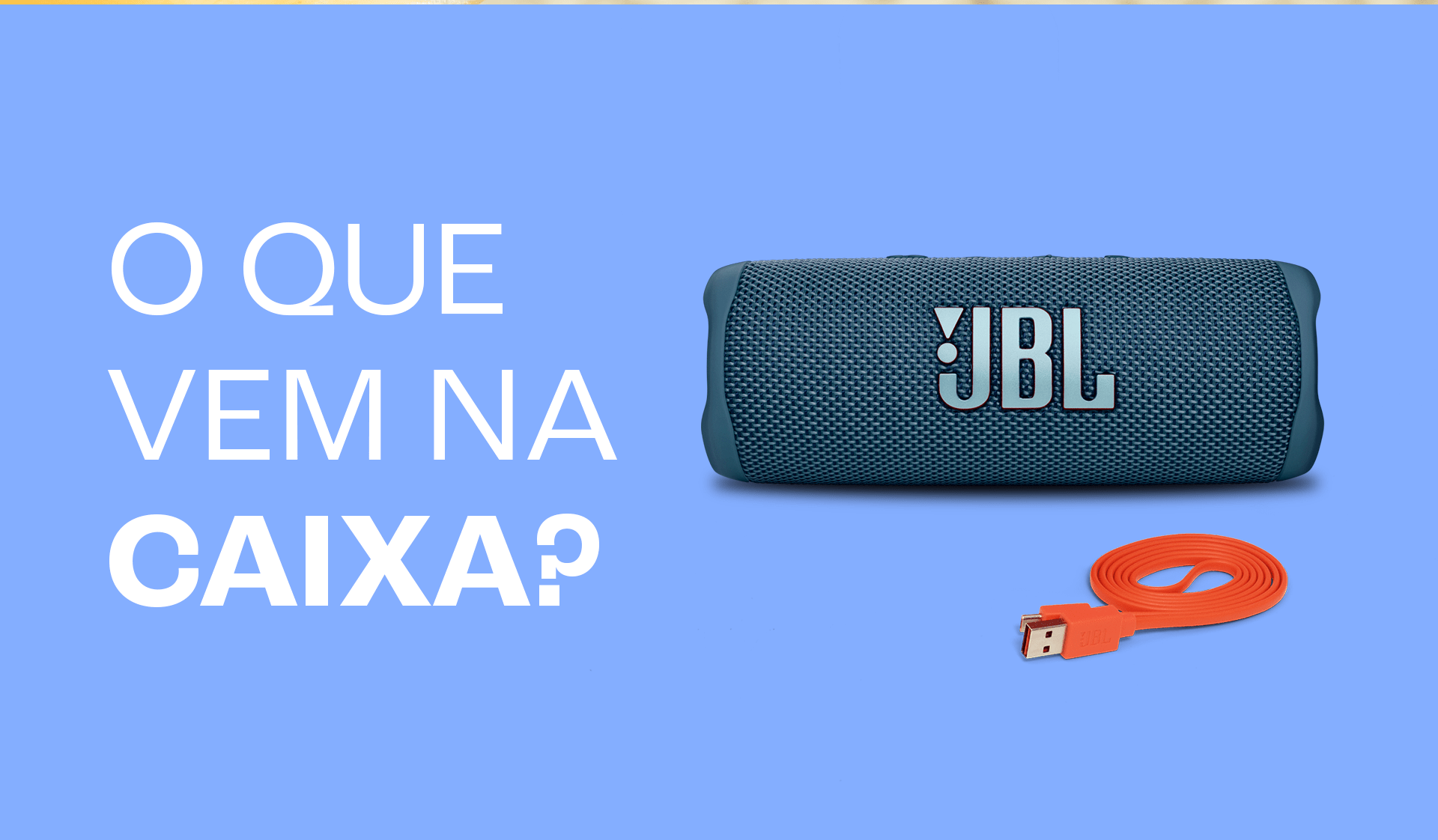 Caixa de Som Portátil JBL Flip 6, Bluetooth, À prova D'Água, USB-C