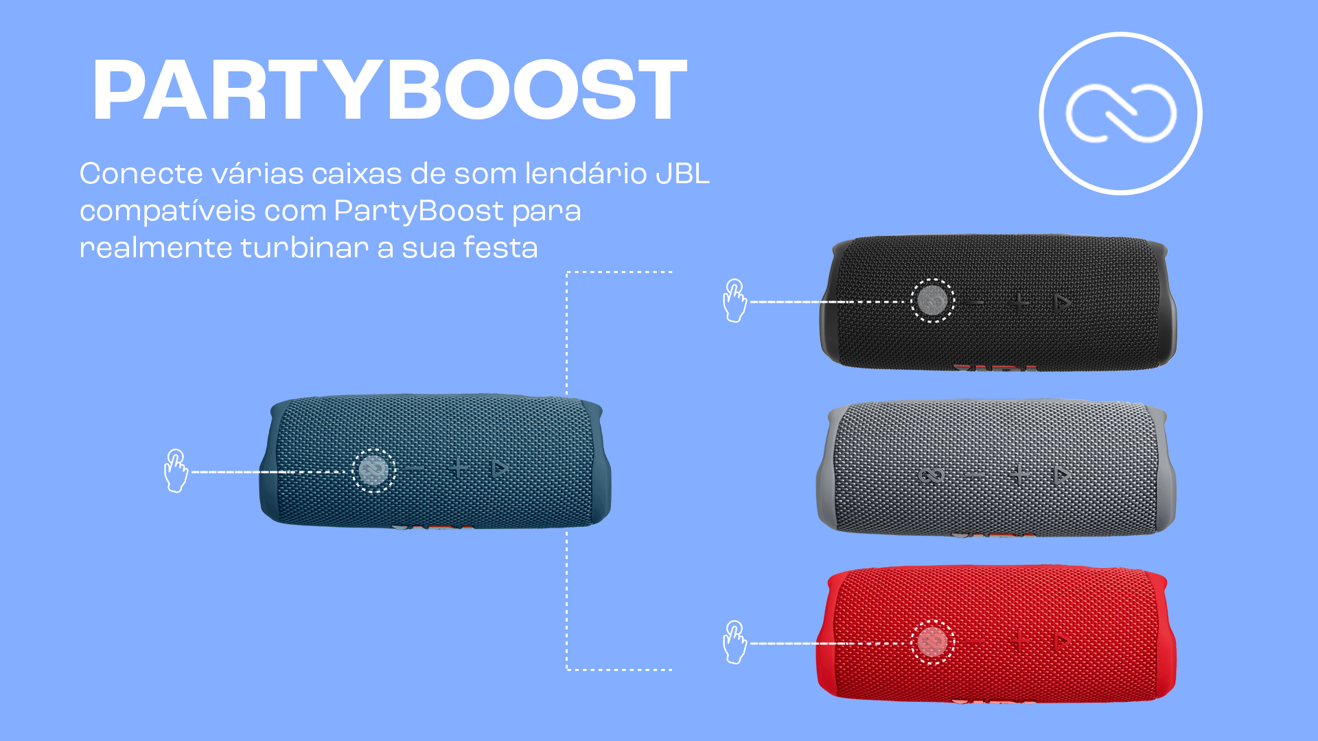 Caixa de Som Portátil JBL Flip 6, Bluetooth, À prova D'Água, USB-C