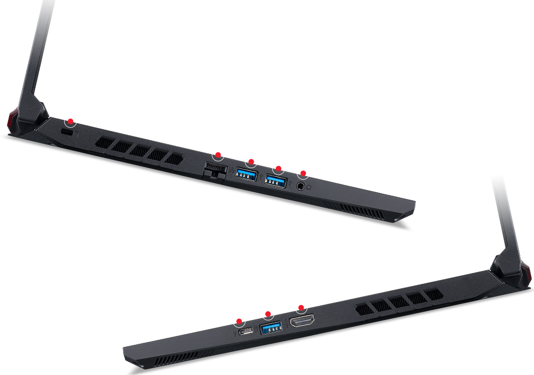 Laterais do Notebook Acer Aspire Nitro 5