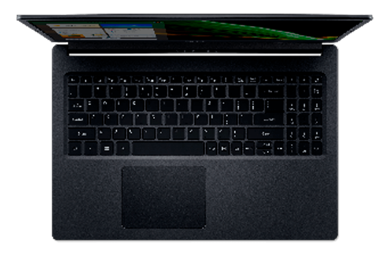 Visão superior Notebook