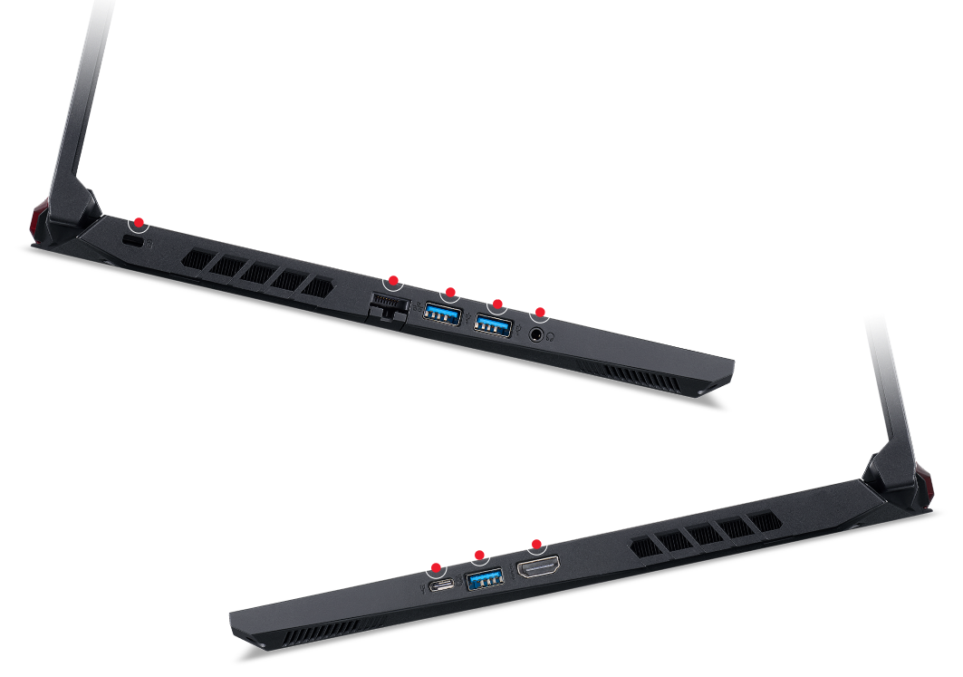 Laterais do Notebook Acer Aspire Nitro 5