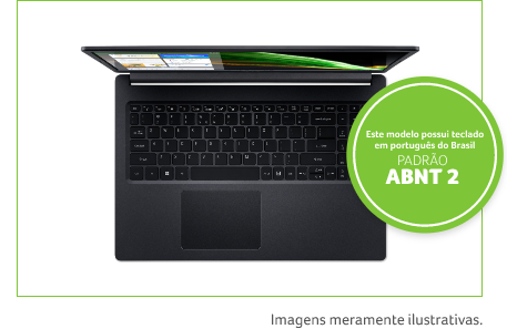 Visão superior Notebook A515-54-505Q
