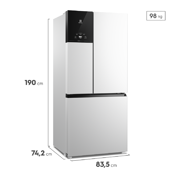 Geladeira Electrolux Frost Free 590L Efficient Inverter 3 Portas