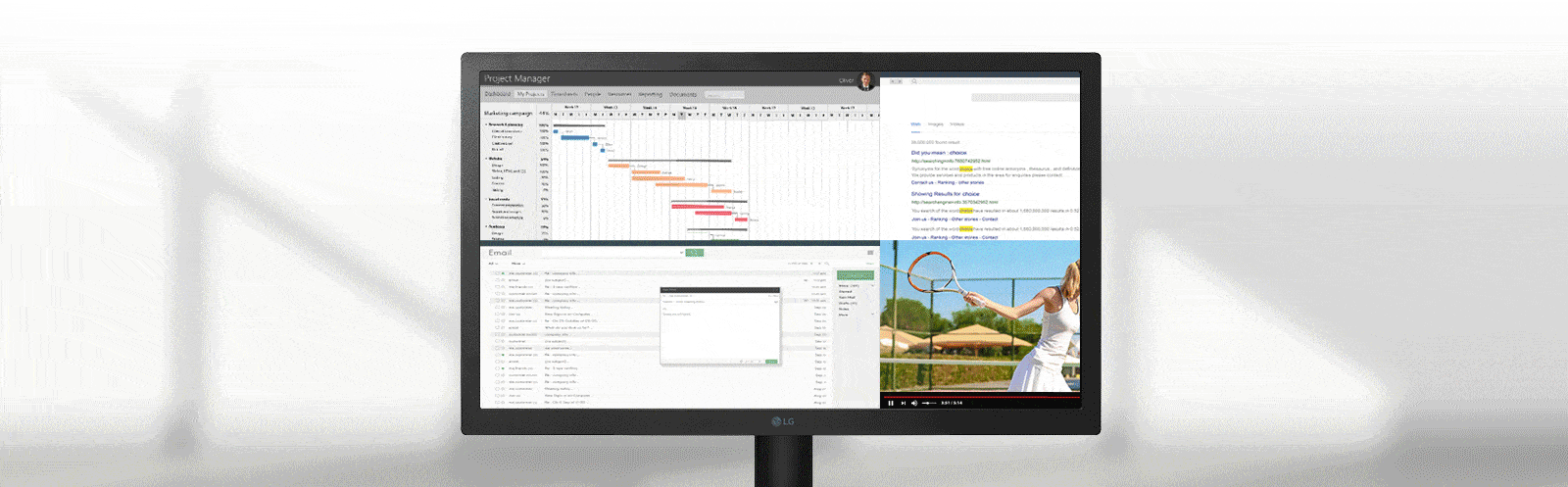 Tela UltraWide™ Full HD de 26'' 21:9 - Veja mais, faça mais Tela UltraWide™ Full HD de 26'' 21:9 - Veja mais, faça mais